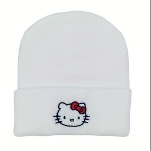 Hello Kitty White Beanie NWOT